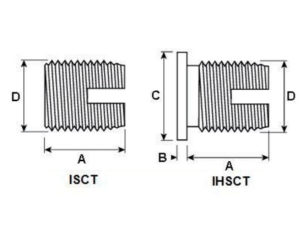 Plan-Insert-auto-taraudeur-serie-isct-ihsct